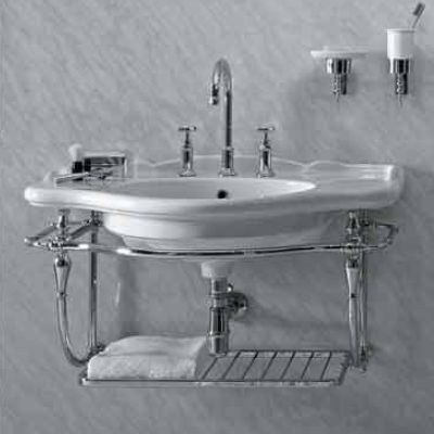 Подвесная металлическая консоль для раковины GLOBO PAESTUM PASC56 650 мм х 880 мм х 460 мм, хром