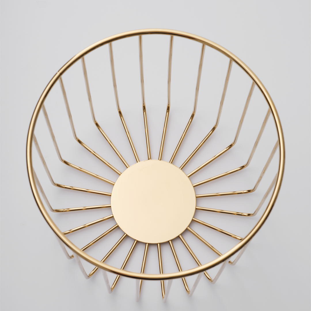 Корзина для полотенец/белья  DECOR WALTHER  DW 220    0859282    26 X Ø 24 см, золото матовое Gold Matt