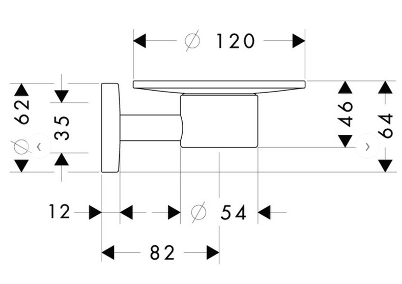 Мыльница HANSGROHE LOGIS 40515000 цвет Хром
