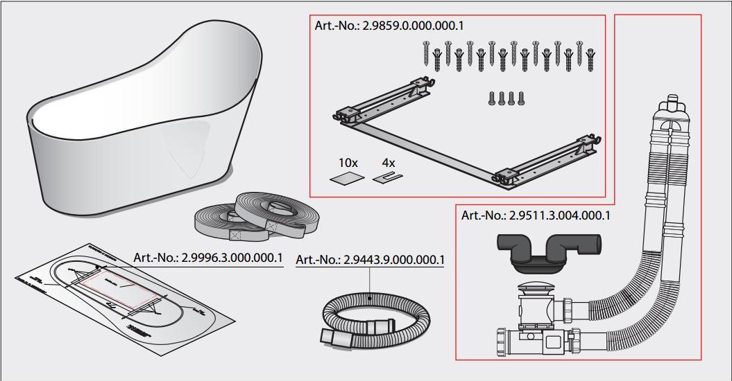 Свободностоящая  ванна  Laufen  Palomba  2.4580.2.000.000.1, овальная, 180 х 72(89)см, из материала  Sentec,  с подъемным механизмом, белая