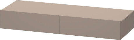Полка Duravit DuraStyle DS827104343 с двумя выдвижными ящиками, базальт матовый