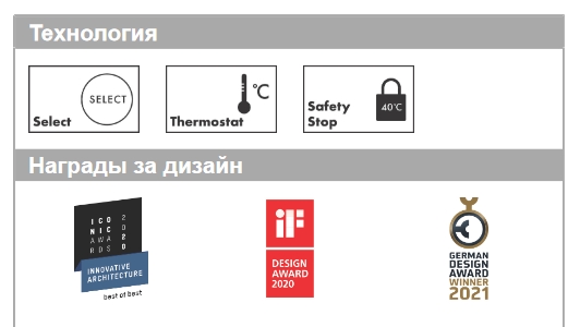 Круглая наружная часть термостата Hansgrohe Shower Select 15743340 2 потребителя, Цвет шлифованный чёрный хром