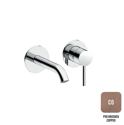 Внешняя часть смесителя из стены  для раковины ALMAR WASH BASIN E210054.CO излив 160 мм - 185 мм, цвет Copper