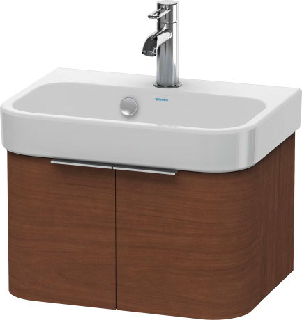Тумба подвесная под раковину Duravit Happy D.2 H2626801313 американский орех
