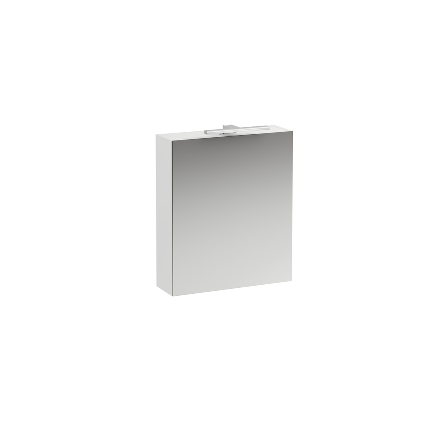 Зеркальный шкаф с подсветкой  Laufen Base   4.0275.2.110.261.1  60 см, белый глянцевый,  дверца справа 