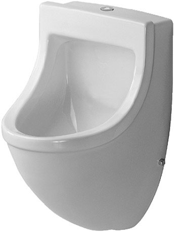 Писсуар подвесной Duravit Starck 3 0822350000 с подачей воды сверху, без "мушки", с креплением, белый (изделие снято с производства)