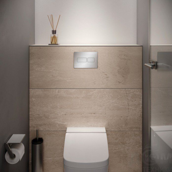 Панель с двойной системой смыва для унитаза TECE TECEsolid 9240431 Хром глянцевый