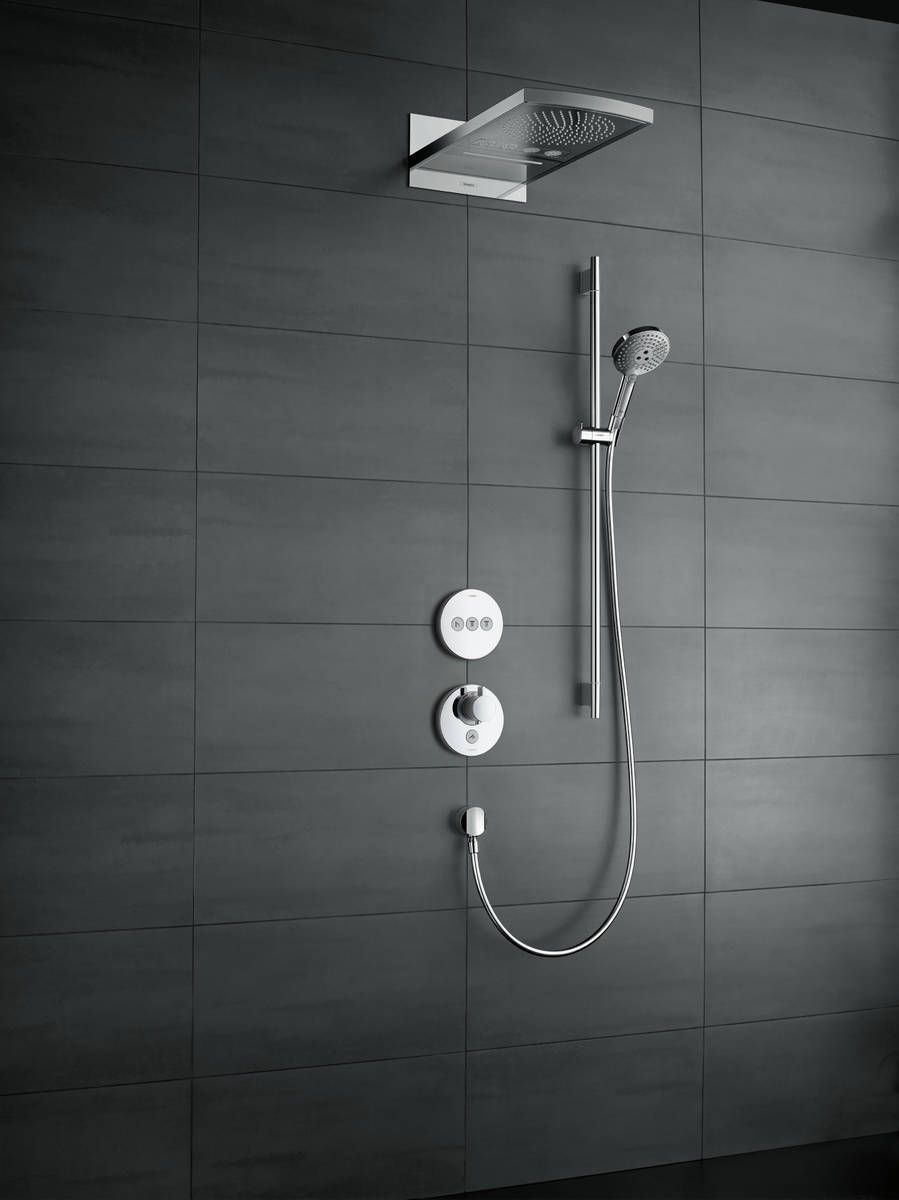 Душевой гарнитур  со штангой 90 см Hansgrohe Raindance Select S/Unica Comfort 26322400 Хром/Белый