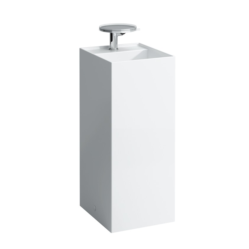 Раковина напольная Laufen  Kartell by Laufen 8.1133.1.D03.111.1  37,5 см свободностоящая, без перелива, декор черный/серый
