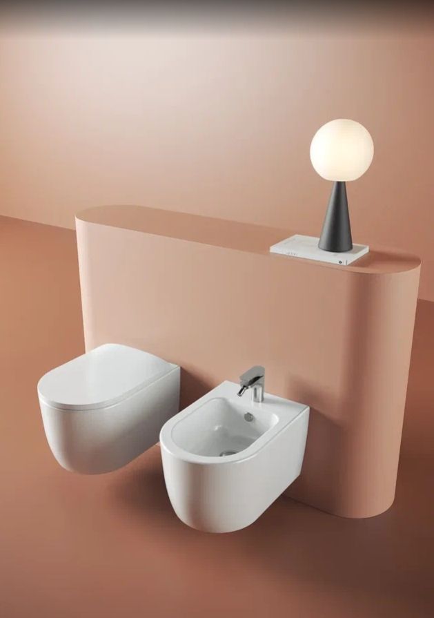 Биде подвесное ARTCERAM MONET MNB001 01 00 с отверстием под смеситель, с переливом, белый глянцевый