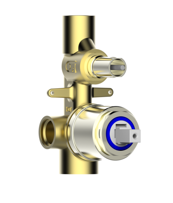 Внешняя часть однорычажного смесителя на 2 потребителя BOSSINI PLY Z00931.030 цвет Хром