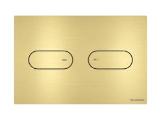 Клавиша смыва ARTCERAM INOX 710 710.000.BG  245х165 мм, 2 режима, нержавеющая сталь, цвет Gold