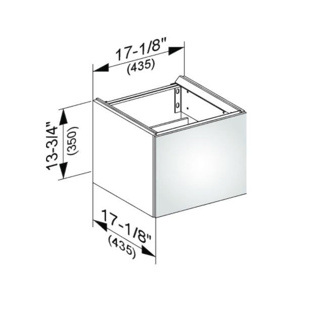 Тумба подвесная под раковину KEUCO EDITION 11 31198 390002 с одной дверцей, петли справа, с амортизатором, корпус/фасад структурный лак, антрацит