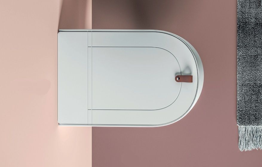 Сиденье для унитаза с крышкой ARTCERAM THE ONE THA001 81 350 мм, easy take off, чёрное матовое