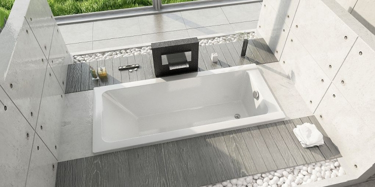 Акриловая ванна Duravit Starck 700050000000000 1800 х 900 c однм наклоном для спины, с переливом, встраиваемая версия или версия с панелями, белая
