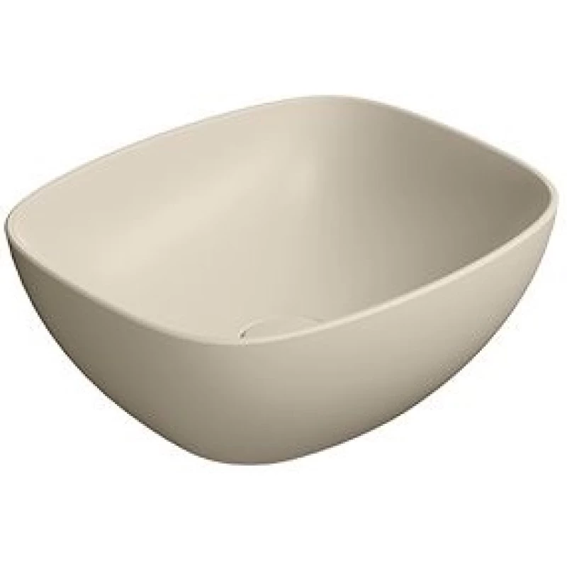 Раковина-чаша накладная GSI NUBES 978508 400 мм х 350 мм, без отверстия под смеситель, без перелива, цвет Creta Matte