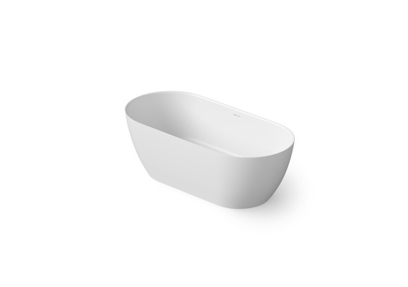 Ванна овальная отдельностоящая из композита DEA DESIGN EDGE DD8670 1700 18 1700 мм х 800 мм х 575 мм, с сифоном и донным клапаном, цвет Белый