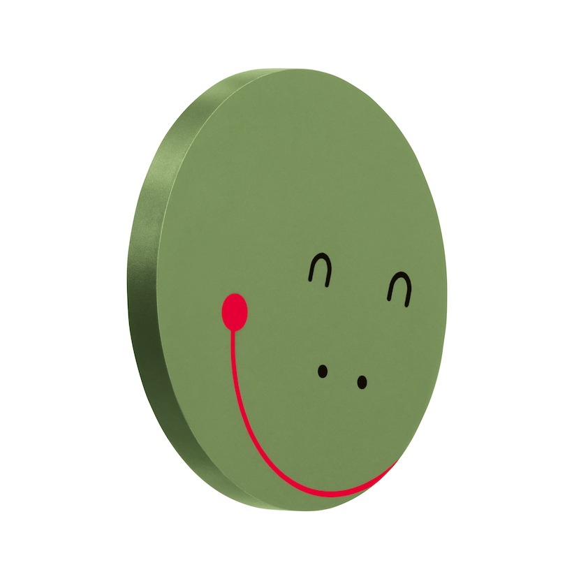 Декоративный элемент "Голова  гусеницы"  Laufen  Florakids   4.6161.1.003.472.1 зеленый, 296х262х187 мм, для комбинации с  зеркалом «тело гусеницы».