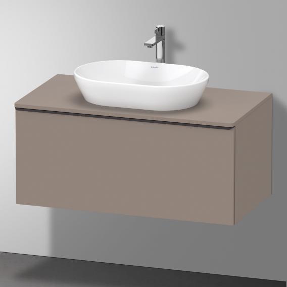 Тумба подвесная под раковину DURAVIT D-Neo DE494804343 1000 мм х 550 мм, с 1 выдвижным ящиком и консолью, базальт матовый