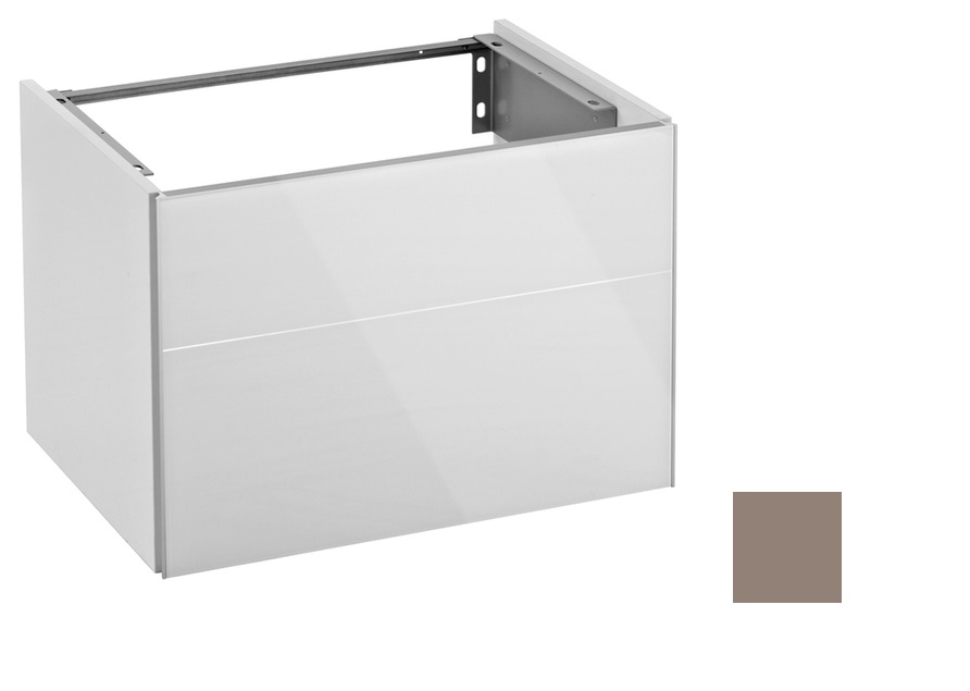 Тумба под умывальник Keuco Royal Reflex  34050 140000 корпус матовый лак/фасад стекло трюфель