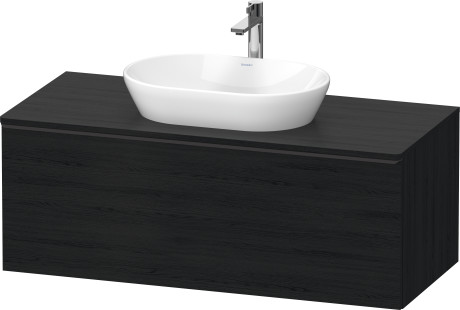 Тумба подвесная под раковину DURAVIT D-Neo DE494901616 1200 мм х 550 мм, с 1 выдвижным ящиком и консолью, чёрный дуб