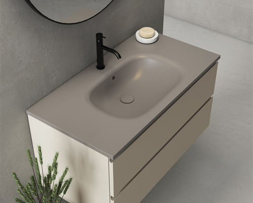 Раковина накладная/подвесная GLOBO BOULEVARD BL096BI 960 мм х 510 мм х 180 мм, с отверстием под смеситель, белая глянцевая