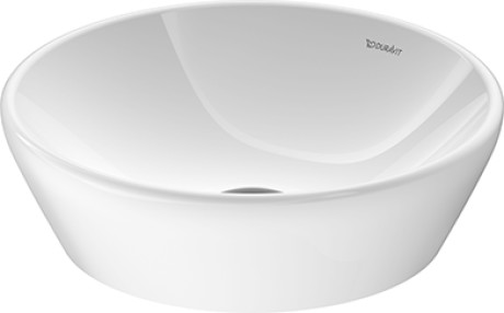 Раковина - чаша круглая Duravit D-Neo 2371400070 диаметр 400 мм, без перелива, без отверстия для смесителя, белая