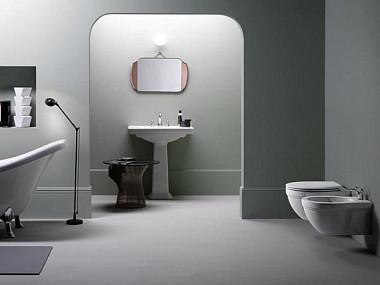 Унитаз подвесной GSI CLASSIC 8712FR211 550 мм х 370 мм, с крепежом, цвет Белый глянцевый
