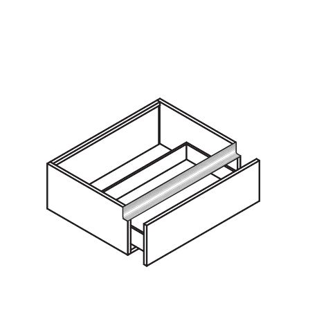 Тумба подвесная BMT BLEUS 4.0  971 205 FCF 01 440   500х243х500 мм, с 1 выдвижным ящиком, цвет Porfido Opaco