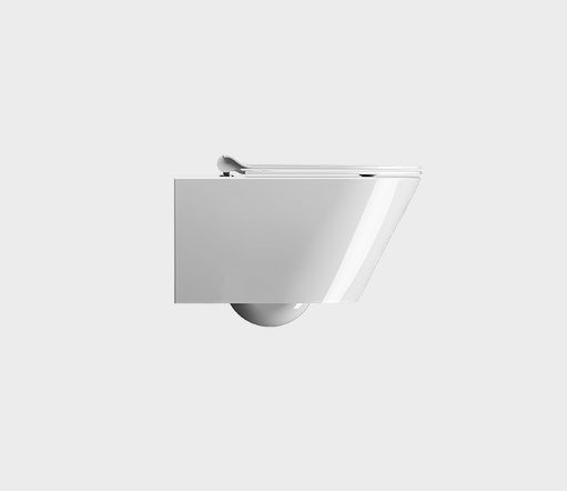 Унитаз подвесной GSI KUBE X 9413FR511 550 мм х 360 мм, c Genius Flush, с крепежом, цвет Белый глянцевый