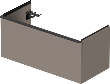 Тумба подвесная под раковину DURAVIT D-Neo DE425604343 984 мм х 452 мм, с одним выдвижным ящиком, базальт матовый