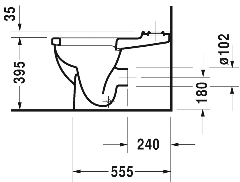 Напольный комбинированный унитаз Duravit Starck 3 0128090000 белый