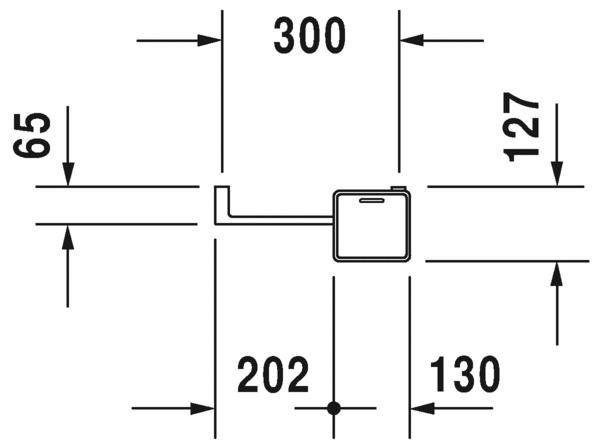 Поручень с мыльницей для ванной Duravit OpenSpace 791875680000000 с мыльницей, хром, антрацит (изделие снято с производства)