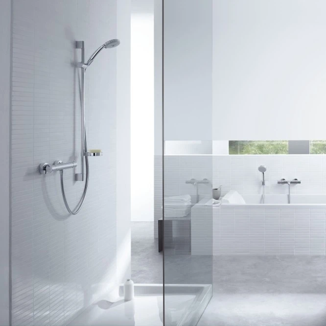 Душевой гарнитур Hansgrohe Croma 100 1jet Unica'C 27724000 с мыльницей хром