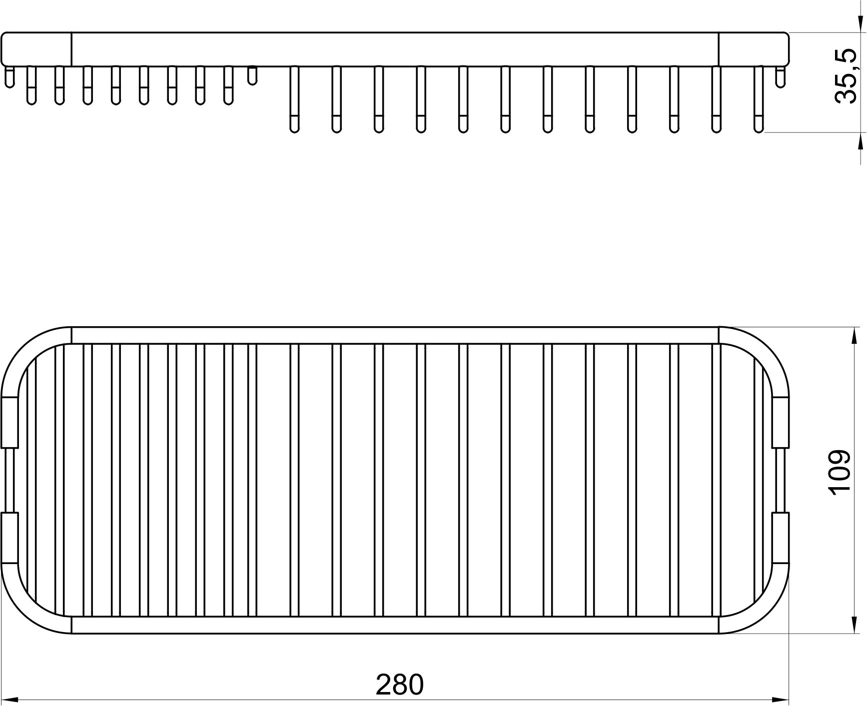 Мыльница-решетка Novaservis  Metalia Wire programme 6066.0  хром