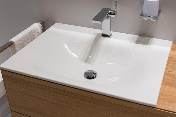 Раковина встраиваемая с 1 отверстием под смеситель Keuco Edition Lignatur 33350 311001