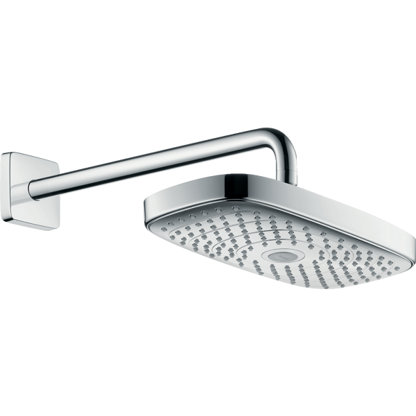 Верхний душ Hansgrohe Raindance Select E 300 2jet 27385000 с держателем душа хром (изделие снято с производства)