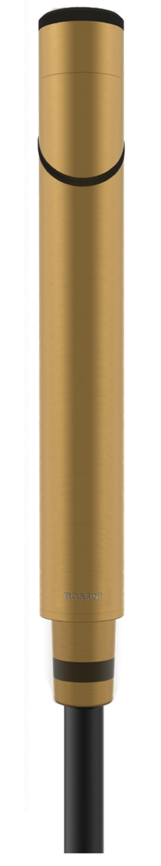 Однофункциональный ручной душ-палочка BOSSINI PLY B00950.043 Ø 30 мм, с поворачивающейся на 360° головкой, цвет Брашированное золото