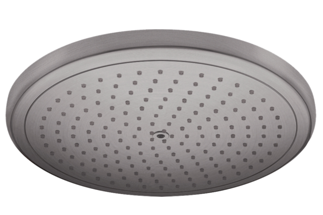 Верхний душ круглый HANSGROHE Croma 26221340 280, 1jet, с EcoSmart, цвет Шлифованный чёрный хром
