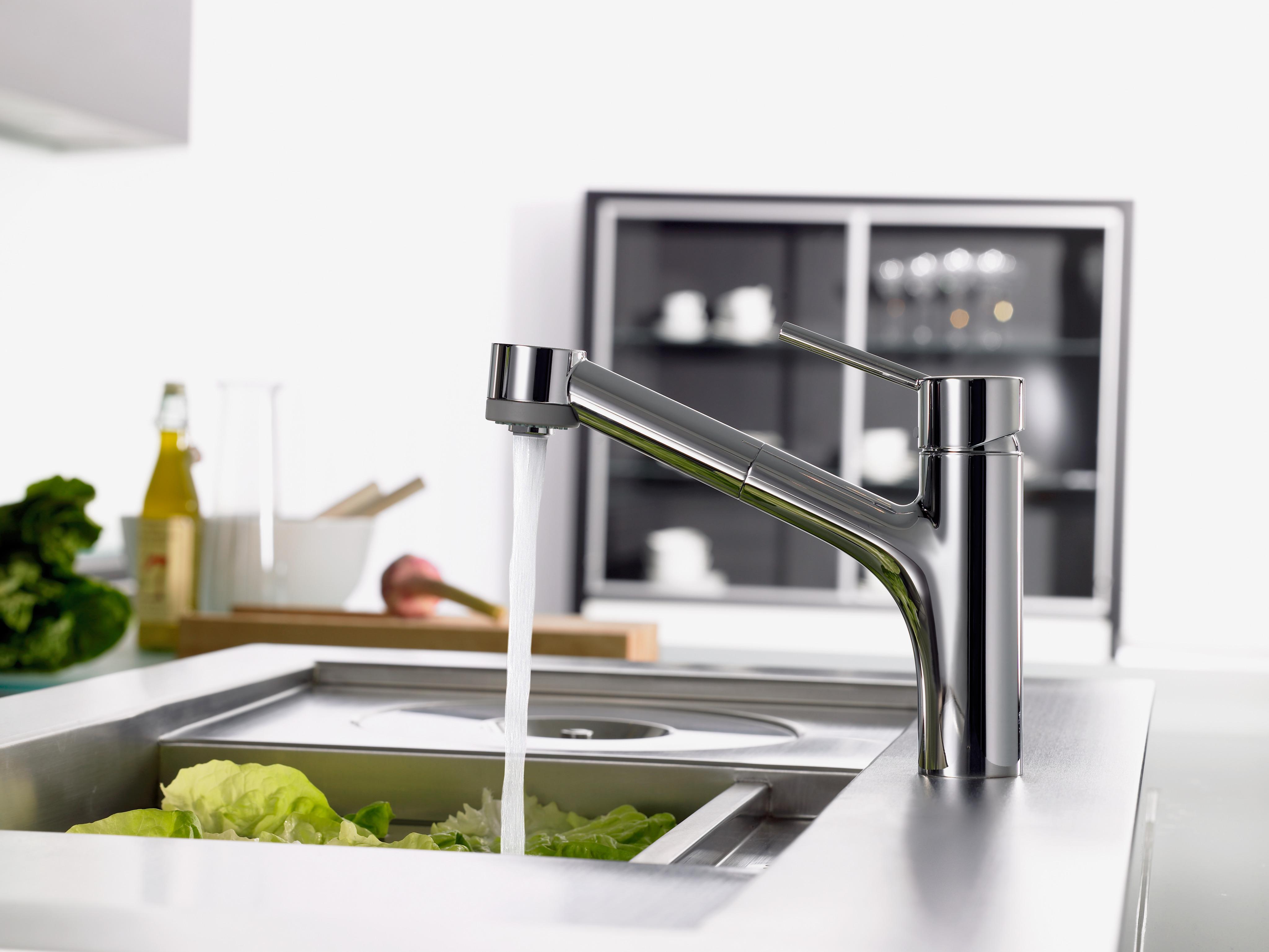 Смеситель Hansgrohe Talis S 32841000 для кухонной мойки с вытяжным душем (изделие снято с производства)