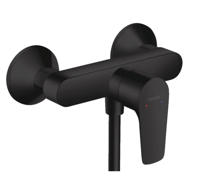 Однорычажный смеситель для душа внешнего монтажа HANSGROHE Talis E 71760670 цвет Чёрный матовый