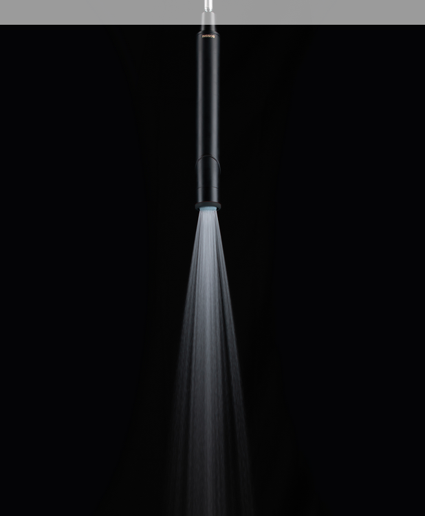 Однофункциональный ручной душ-палочка BOSSINI PLY B00950.043 Ø 30 мм, с поворачивающейся на 360° головкой, цвет Брашированное золото