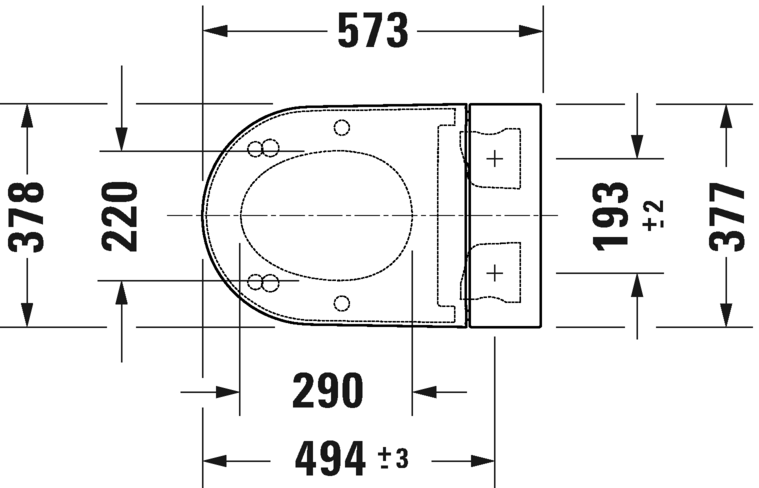 Крышка-биде для унитаза со скрытым подключением Duravit SensoWash Starck f Plus 612000012000320