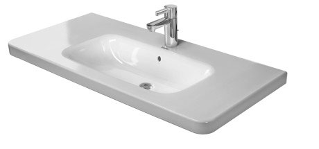 Раковина встраиваемая сверху Duravit DuraStyle 23201000001 с отверстием под смеситель, с переливом, с покрытием WonderGliss, белая