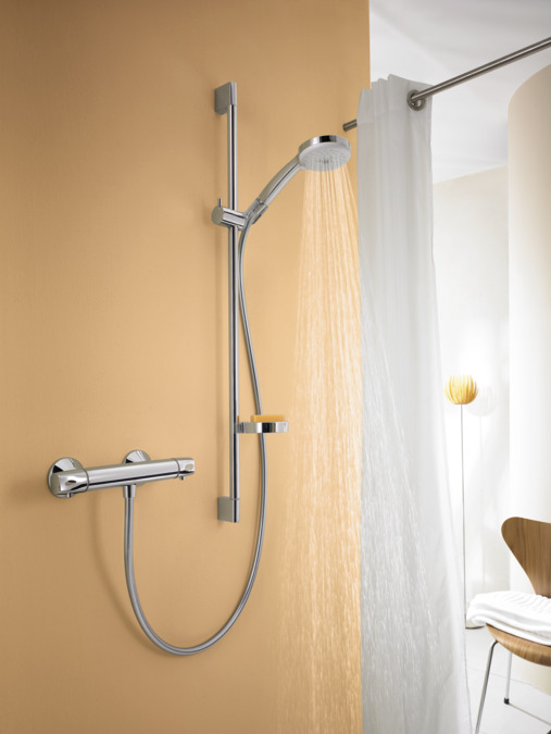 Душевой набор Hansgrohe Croma 100 Vario Ecostat Comfort Combi 27034000 с термостатом хром (изделие снято с производства)