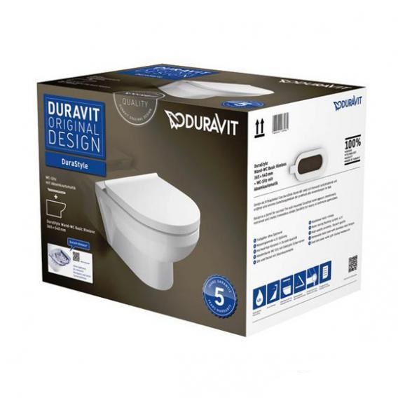 Унитаз подвесной Duravit DuraStyle 45620900A1 с вертикальным смывом, с сидением, безободковый, белый