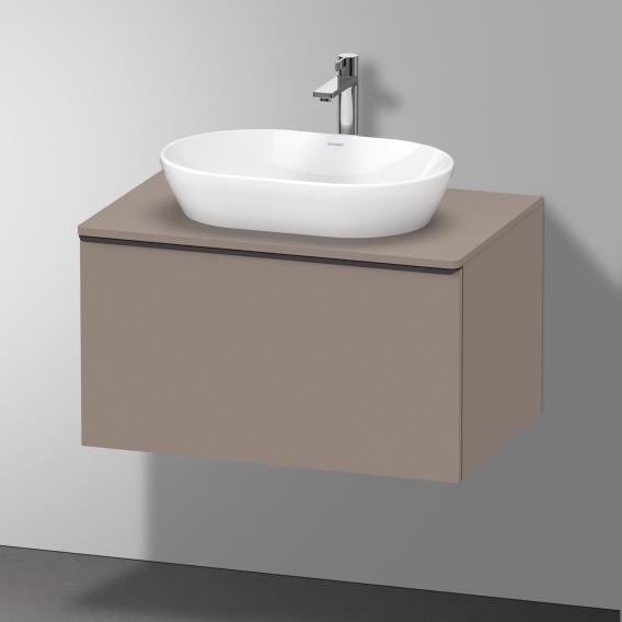 Тумба подвесная под раковину DURAVIT D-Neo DE494704343 800 мм х 550 мм, с консолью, с одним выдвижным ящиком, базальт матовый