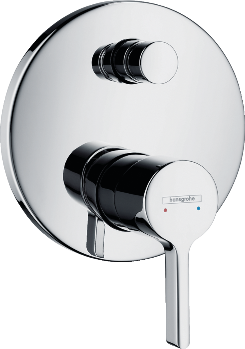 Смеситель для ванны встраиваемый Hansgrohe Metris S 31466000 с переключателем Хром