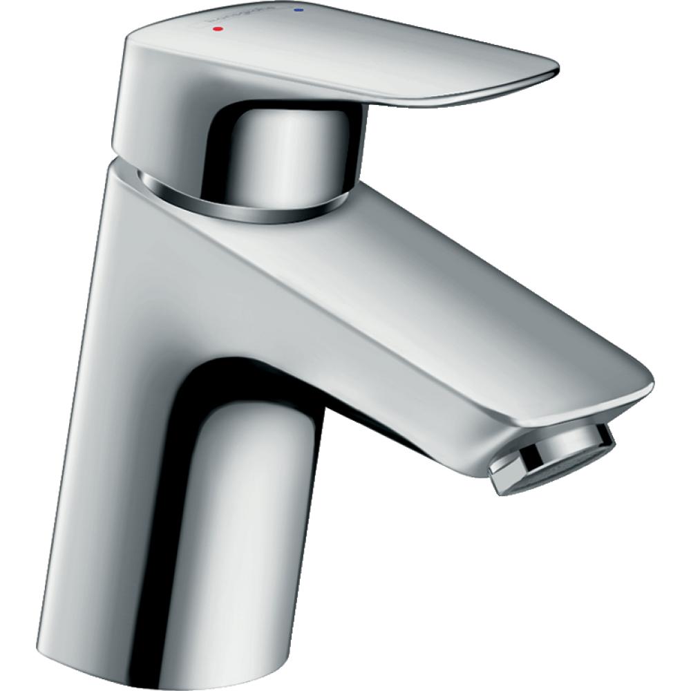 Смеситель для раковины без сливного гарнитура Hansgrohe Logis 71071000 хром