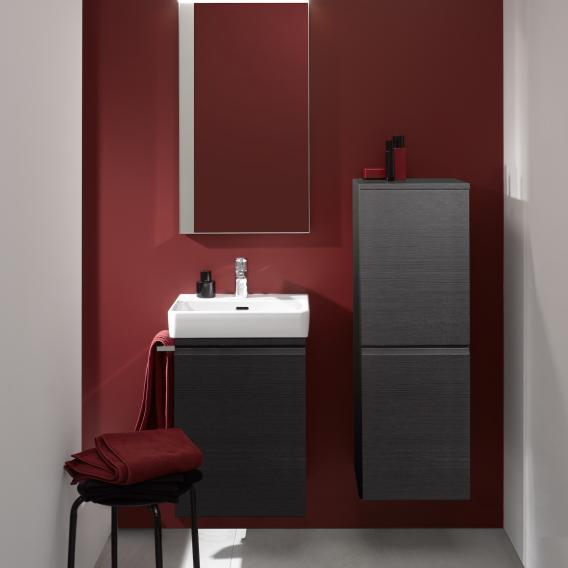 Средний шкаф-пенал подвесной Laufen  Pro   4.8311.2.095.423.1    высота 100 см, дверь правая, цвет венге